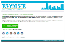 Tablet Screenshot of evolveinsure.com